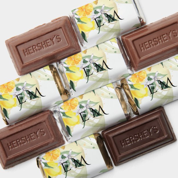 Fresh Yellow Lemons Wedding Hershey's Miniatures