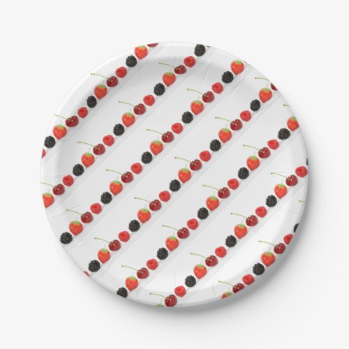 Fresh Yummy Berries Paper Plates