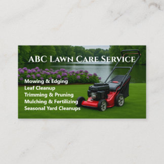 Freshcut Lawn Care Business Card