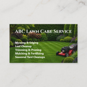 Freshcut Lawn Care Business Card