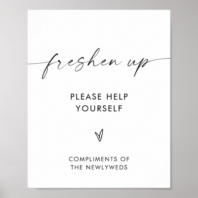 freshen-up-wedding-bathroom-basket-sign-zazzle for Wedding Bathroom Basket Sign Free Printable Freshen Up Wedding Bathroom Basket Sign | Zazzle for Wedding Bathroom Basket Sign Free Printable