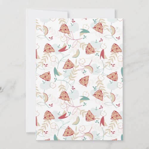  Freshly Baked Apple Pie Pattern Holiday Card