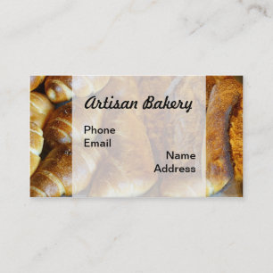 Freshly Baked Bread Buns and Bread Loafs Business Card
