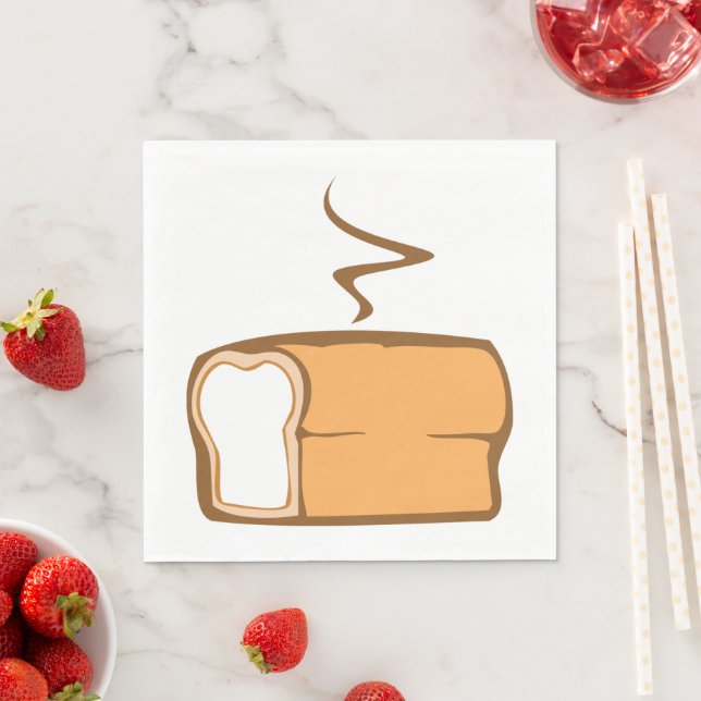 Freshly Baked Bread Loaf Warm Bakery Napkins (Insitu)