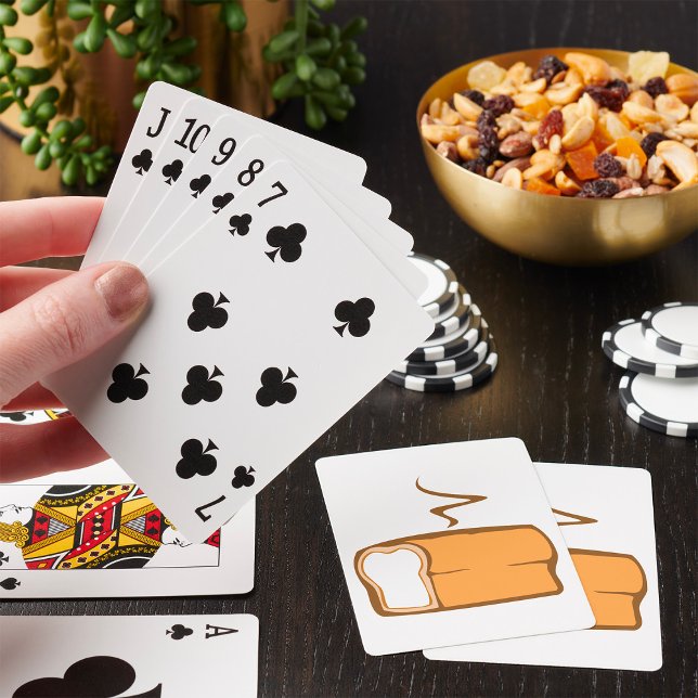 Freshly Baked Bread Loaf Warm Bakery Poker Cards (Creator Uploaded)