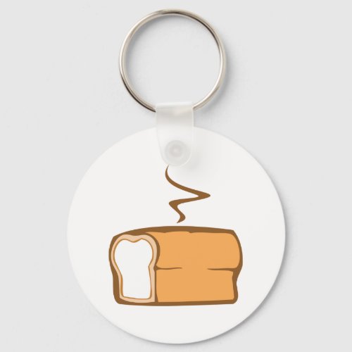 Freshly Baked Loaf Of Bread Keychain