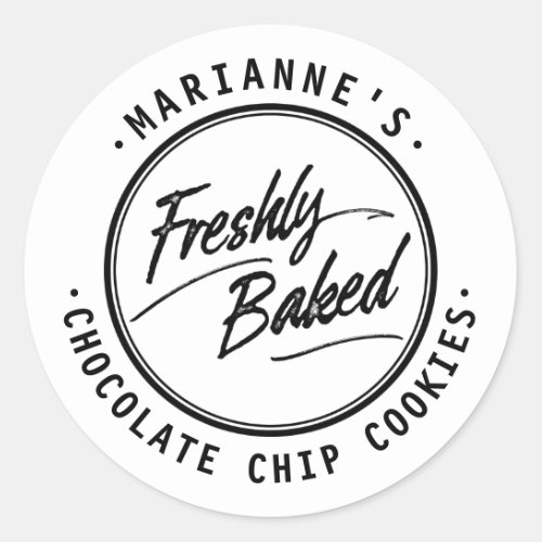 Freshly Baked Personalized Label Stickers