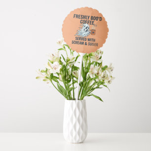 Freshly Boo'd Coffee Ghost Party Balloon - Funny
