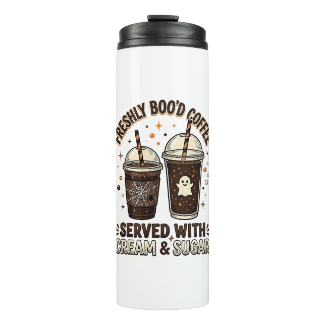 Freshly Bood Coffee Halloween Ghost Cup (Front)