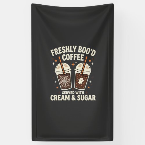 Freshly Bood Halloween Coffee Banner
