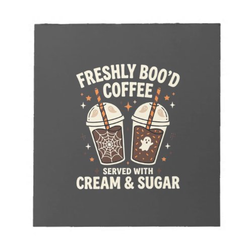 Freshly Bood Halloween Coffee Notepad