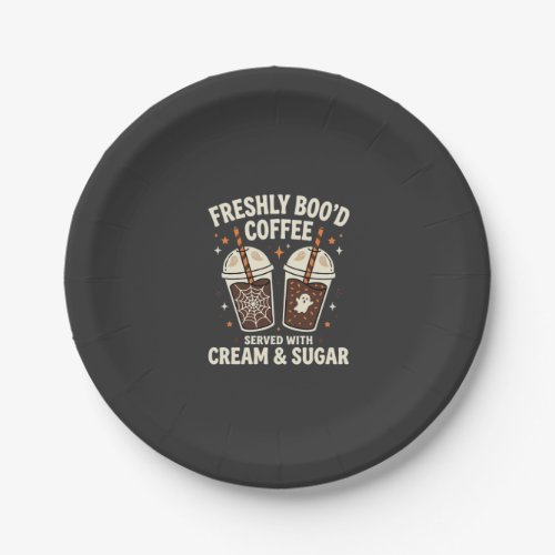 Freshly Bood Halloween Coffee Paper Plates