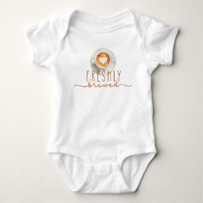 Freshly Brewed Coffee themed Baby Bodysuit