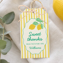 Freshly Engaged Lemon Yellow & Green Bridal Shower