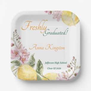 Freshly Graduated Graduation Party Paper Plates