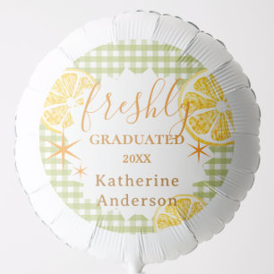 Freshly Graduated Lemon Gingaham Balloon