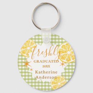 Freshly Graduated Lemon Gingaham Keychain