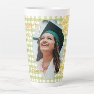 Freshly Graduated Lemon Gingaham Latte Mug