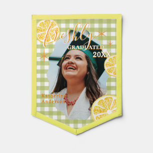 Freshly Graduated Lemon Gingaham Pennant