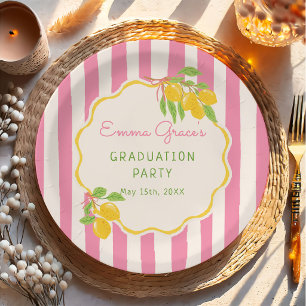 Freshly Graduated Lemon Gradu Paper Plates