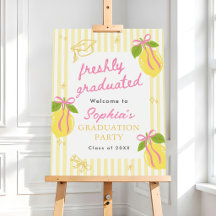 Freshly Graduated Lemon Graduation Welcome