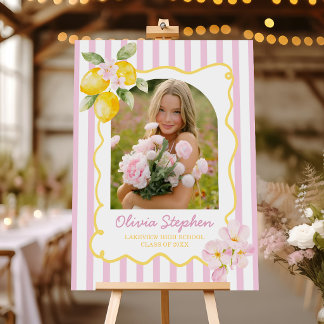 Freshly Graduated Lemon Graduation Welcome Foam Board