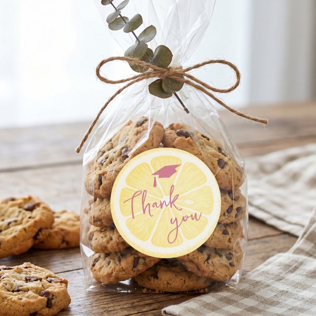 Freshly Graduated Lemon Thank You Sticker (Creator Uploaded)
