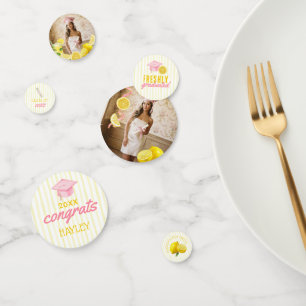 Freshly Graduated Lemonade Graduation Party Confetti