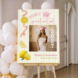 Freshly Graduated Lemonade Graduation Party Foam Board