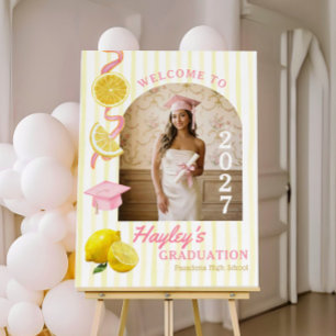 Freshly Graduated Lemonade Graduation Welcome Foam Board