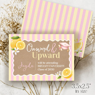 FRESHLY Graduated Lemons Graduation College Attend Enclosure Card