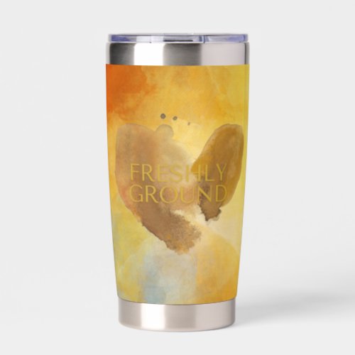 Freshly ground with a heart of gold insulated tumbler