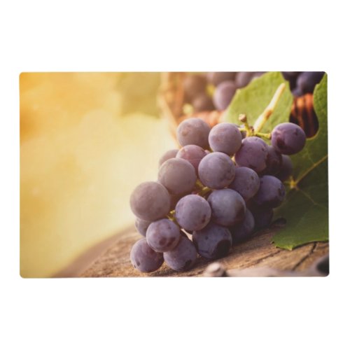 Freshly Harvested Grapes Placemat