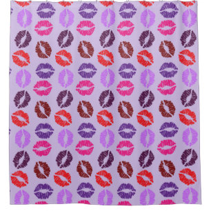 Freshly kissed shower curtain