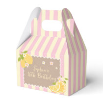 Freshly Lemon Birthday Party Favor Box
