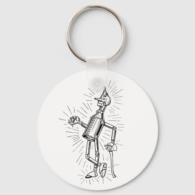 Freshly Oiled Tinman Keychain (Front)