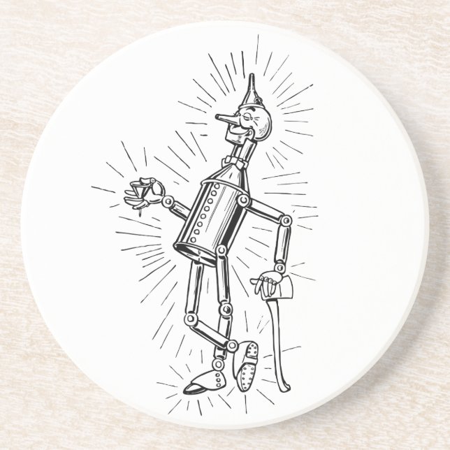 Freshly Oiled Tinman Sandstone Coaster (Front)