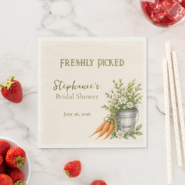 Freshly Picked Farmers Market Bridal Shower Napkins