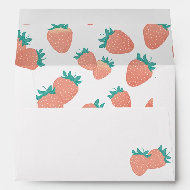Freshly Picked Strawberries Envelope (Back (Bottom))