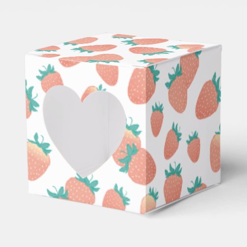 Freshly Picked Strawberries Favor Boxes