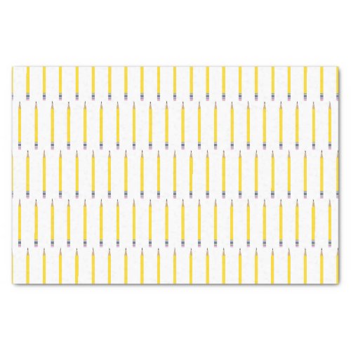 Freshly Sharpened Yellow Pencil Pattern Tissue Paper