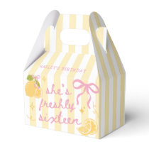 Freshly Sixteen Lemon Birthday Party Favor Box