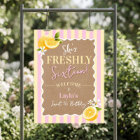 FRESHLY Sixteen Lemons Pink 16th Birthday Welcome