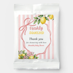 Freshly Squeezed Lemonade Bow Lemon Baby Shower Drink Mix
