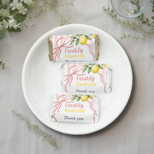 Freshly Squeezed Lemonade Bow Lemon Baby Shower Hershey's Miniatures