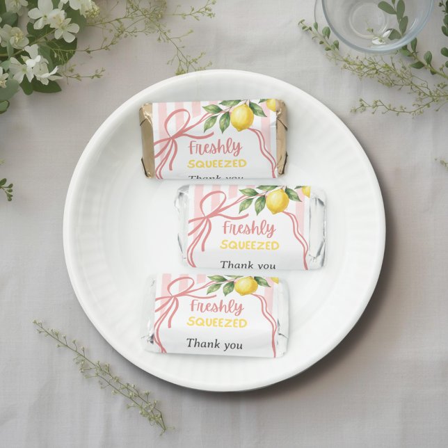 Freshly Squeezed Lemonade Bow Lemon Baby Shower Hershey's Miniatures (Creator Uploaded)