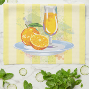 Freshly Squeezed Orange Juice Kitchen Towel