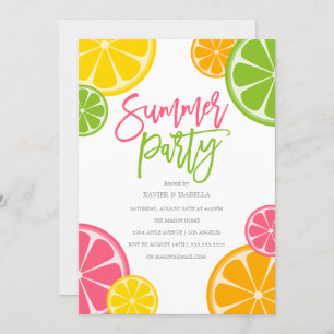 Freshly Squeezed Summer Party Invitation