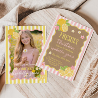 Freshly Thirteen 13th Birthday Invitation