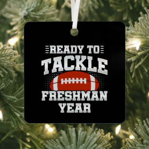 Freshman Class Football 9th Grade - Freshman Year Metal Ornament